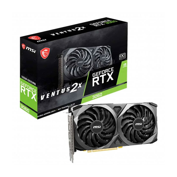 کارت گرافیک ام اس آی مدل GeForce RTX 3060 VENTUS 2X 12G OC
