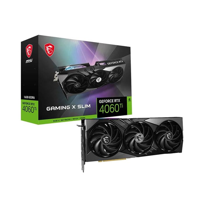 کارت گرافیک گیمینگ ام اس آی GeForce RTX 4060 Ti GAMING X SLIM ظرفیت 16 گیگابایت