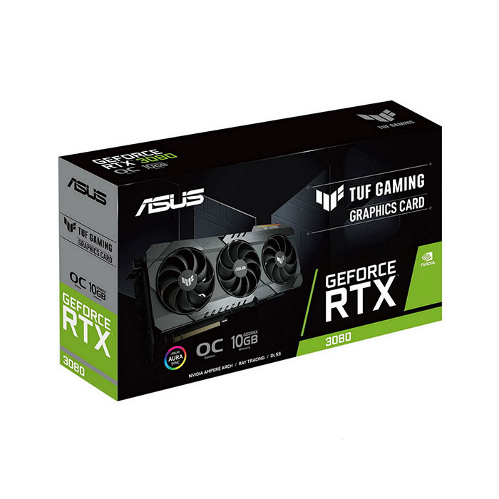 کارت گرافیک ایسوس مدل TUF RTX3080 O10G GAMING با حافظه 10 گیگابایت