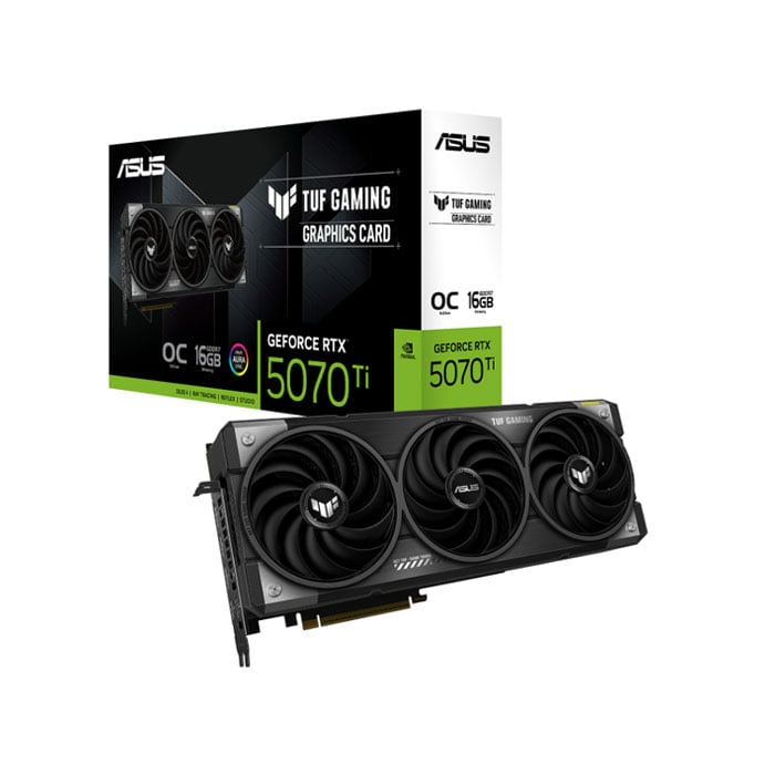 کارت گرافیک ایسوس TUF Gaming GeForce RTX 5070 Ti 16GB GDDR7 OC Edition