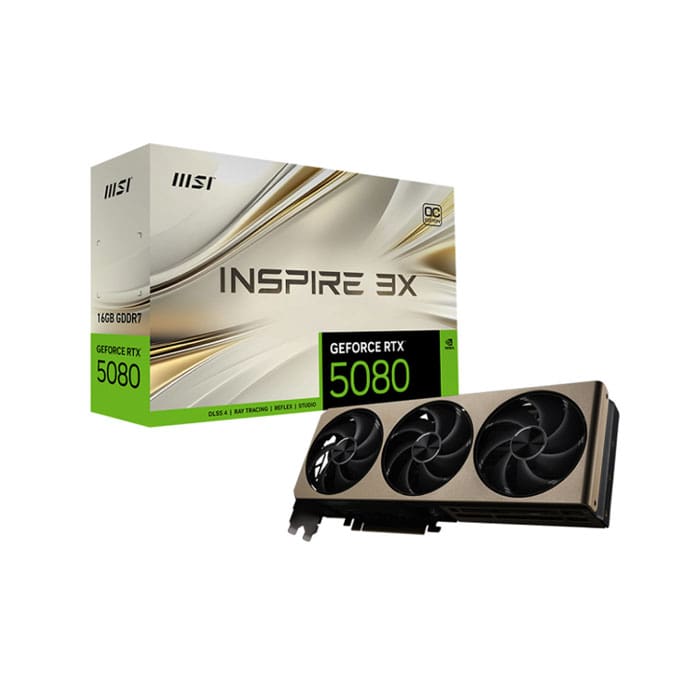 کارت گرافیک ام اس آی GeForce RTX 5080 16GB INSPIRE 3X OC