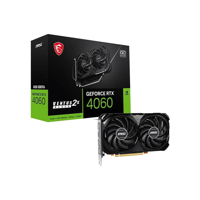 کارت گرافیک ام اس آی GeForce RTX™ 4060 VENTUS 2X 8G OC با حافظه 8 گیگابایت
