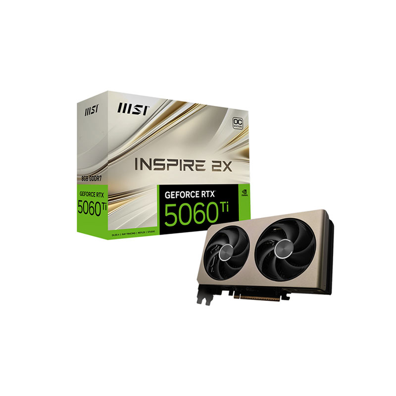 کارت گرافیک ام اس آی  GeForce RTX 5060 Ti 8G INSPIRE 2X OC