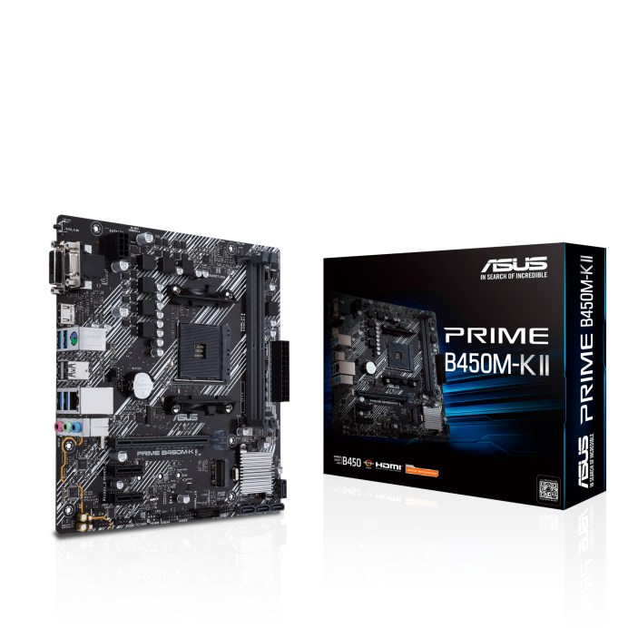 مادربرد ایسوس PRIME B450M-K II DDR4 نمای جعبه