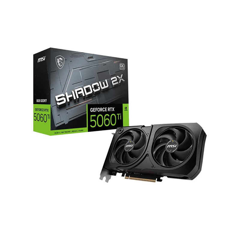 کارت گرافیک ام اس آی  GeForce RTX 5060 Ti 8G SHADOW 2X OC PLUS GDDR7